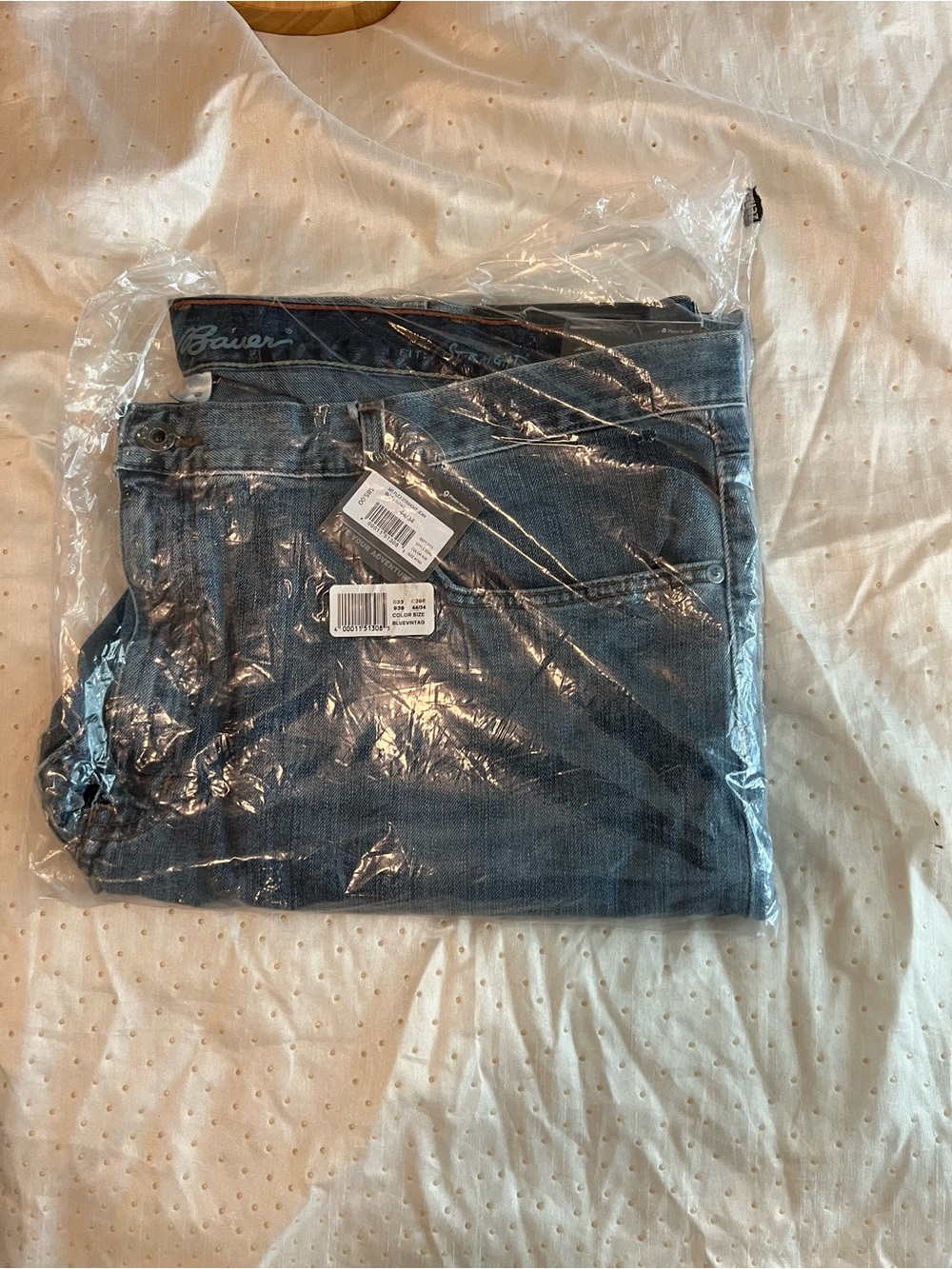 Eddie Bauer Men's Straight Leg Jeans - Dark Blue Denim